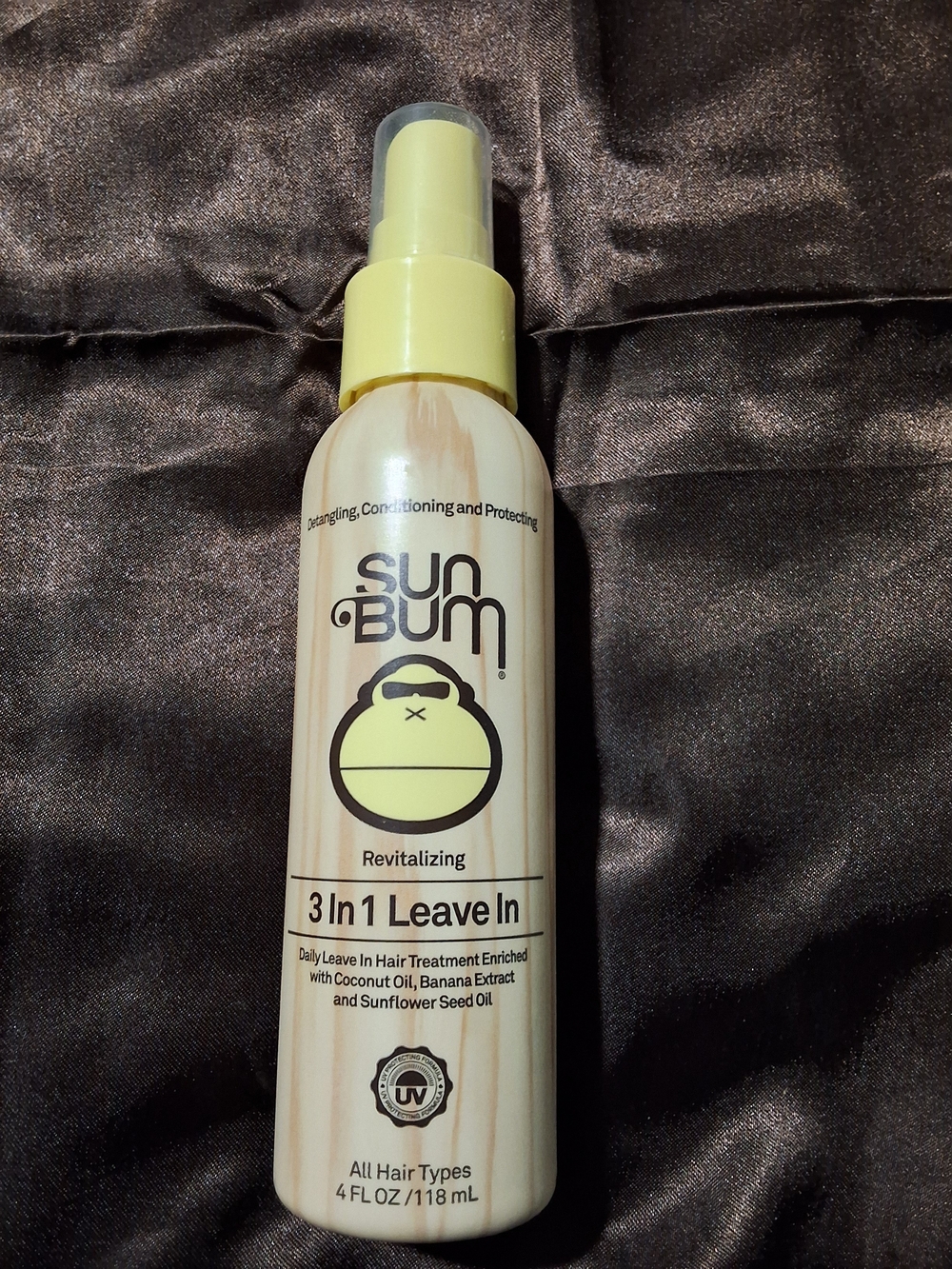 Sun Bum Revitalizing 3 in 1 Leave In Hair Treatment 4 oz UV Protection All Hair